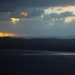 Albany wind-farm against the sunset, Western Australia